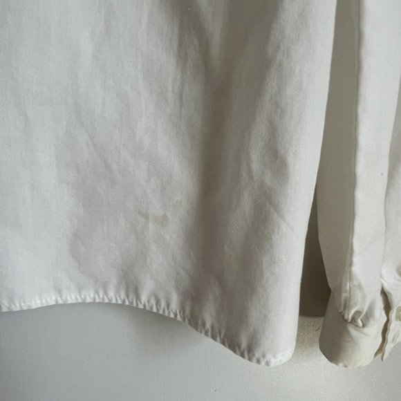 Vintage Fred Michael Women’s Blouse Button Up Shirt Lace Made In USA White M/L - Picture 12 of 12